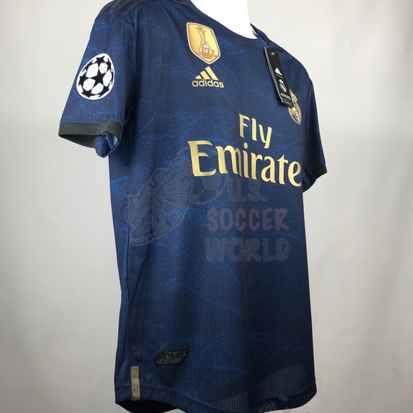 🚨 Eden Hazard Real Madrid Away UEFA Soccer Jersey - Picture 8 of 9